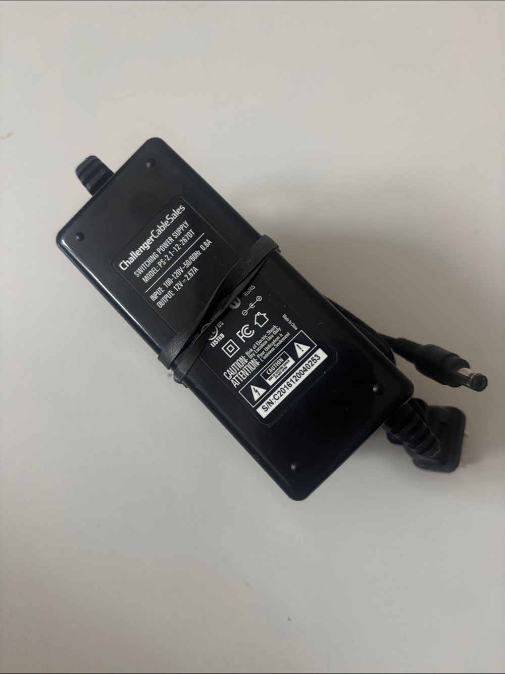 Black Power Supply Adapter